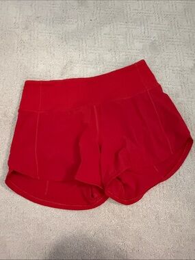 Lululemon Red Running Shorts